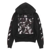 Off-White Caravaggio Square Slim Zip Hoodie 'Black/Multicolor' OMBE001S20E300051088