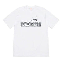 Supreme SS19 Keyboard Tee White Pattern Short Sleeve Unisex SUP-SS19-731