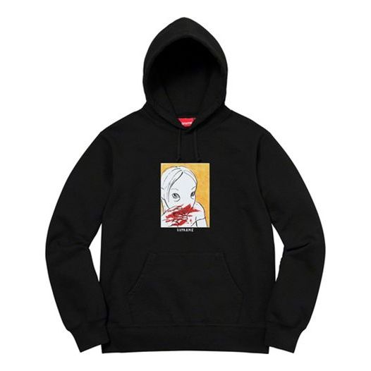 Supreme Nose Bleed Hooded Sweatshirt 'Black' SUP-FW19-286