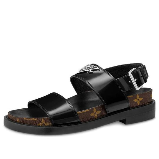 (WMNS) LOUIS VUITTON Crossroads sandals 'Black' 1A678C