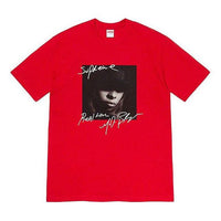 Supreme FW19 Week 1 Mary J. Blige Tee Character Short Sleeve Unisex Red SUP-FW19-232