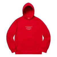 Supreme FW19 Week 11 HQ Hooded Sweatshirt Red SUP-FW19-986