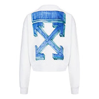 Off-White FW20 Marker Arrows Loose Sweater Men White OMBA035E20FLE0020145