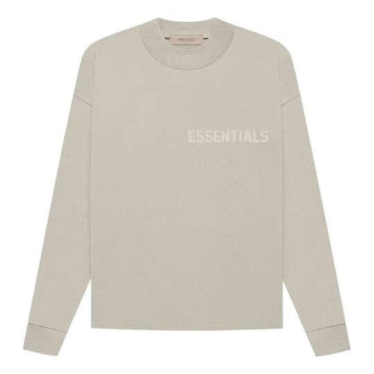 Fear of God Essentials FW22 Ls Tee smoke Logo T-Shirts ' Grey' ESSLTLE2011MJ