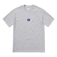 Supreme FW18 Bottle Cap Tee Heather Grey Logo Tee SUP-SS18-710