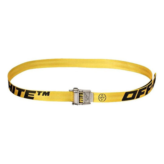 Off-White BlackLetters Logo Mini Short Belt Yellow OMRB036-R20F42035-6010