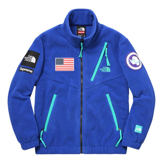 Supreme SS17 x The North Face Trans Antarctica Expedition Fleece Jacket Royal SUP-SS17-624