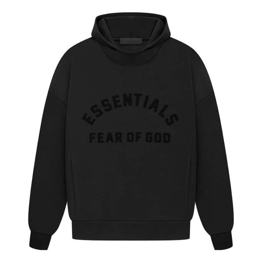 Fear of God Essentials SS23 Arch Logo Hoodie 'Jet Black' 192SP232050F