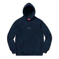 Supreme FW18 Trademark Hooded Sweatshirt 'Navy' SUP-FW18-302