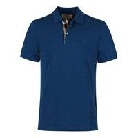 Men's Burberry SS21 lapel Short Sleeve Polo Shirt Blue 39955061