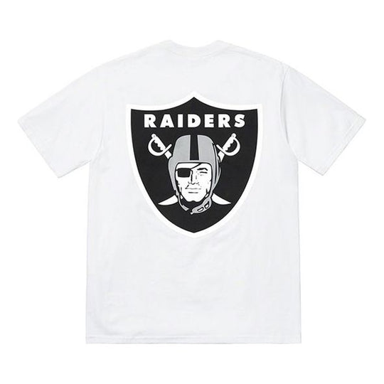 Supreme SS19 x NFL Raiders 47 Pocket Tee Crossover Short Sleeve Unisex White SUP-SS19-10308