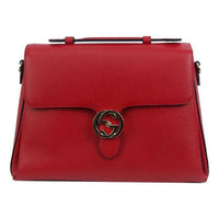 (WMNS) Gucci Double G Buckle Leather Messenger Bag Chain Large Red Handbag 510306-CAO0G-6420