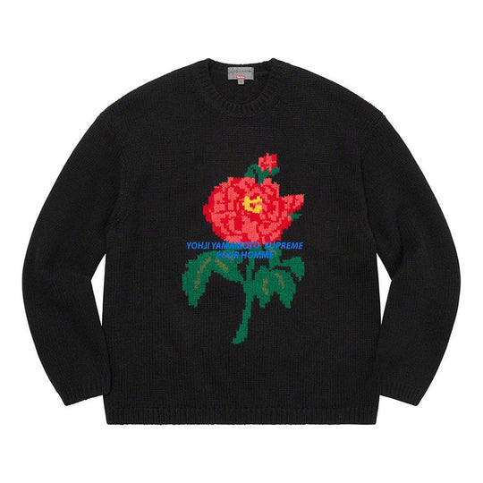 Supreme FW20 Week 4 Supreme x Yohji Yamamoto Crossover Rose Flower Pattern Unisex Black SUP-FW20-097