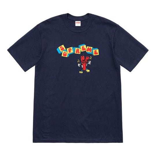 Supreme SS19 Dynamite Tee Short Sleeve Unisex Navy Blue SUP-SS19-10471