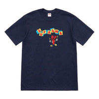 Supreme SS19 Dynamite Tee Short Sleeve Unisex Navy Blue SUP-SS19-10471