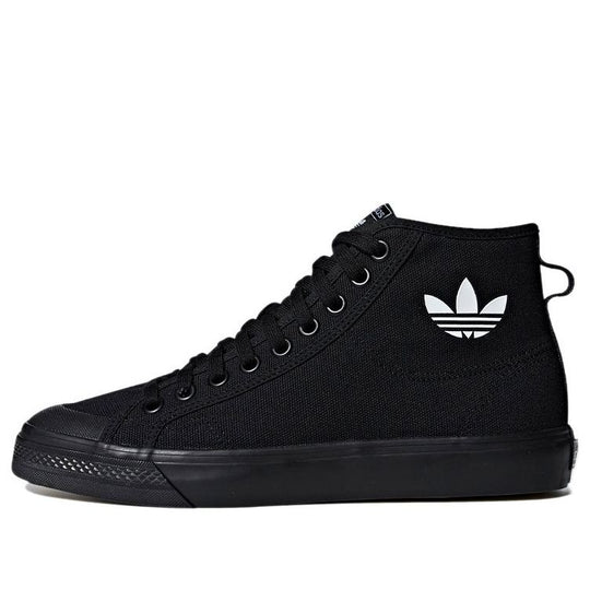 adidas originals NIZZA High Top 'Black logo' B41651