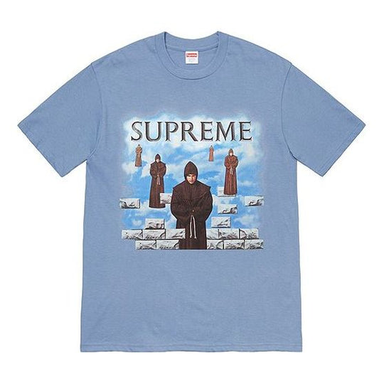 Supreme FW19 Week 1 Levitation Tee Printing Short Sleeve Unisex Blue Gray SUP-FW19-071