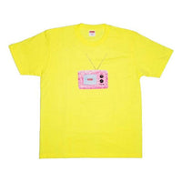 Supreme SS18 TV Tee Bright Yellow Printing Short Sleeve Unisex SUP-SS18-0099