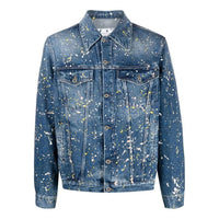 Off-White Paint Skate Denim Jacket 'Blue' OMYE077F22DEN0034000