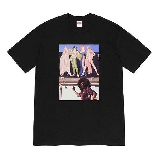 Supreme FW19 Week 7 American Picture Tee USA Photo Printing Short Sleeve Unisex Black SUP-FW19-736