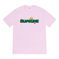 Supreme SS20 Week 18 Lizard Tee Logo Tee 'White Light Purple' SUP-SS20-739