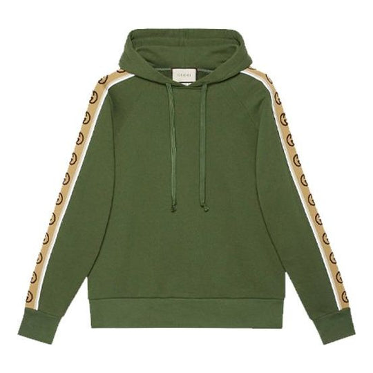 Gucci Knitted Cotton Hooded Sweater For Men Green 596230-XJBUW-3806