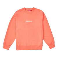 Supreme FW18 Box Logo Crewneck Fluorescent Sweater 'Pink' SUP-FW18-1077