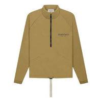 Fear of God Essentials FW21 Half Zip Track Jacket Amber FOG-FW21-018