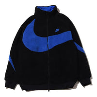 Nike Big Swoosh Reversible Boa Jacket (Asia Sizing) 'Black Game Royale' BQ6546-009