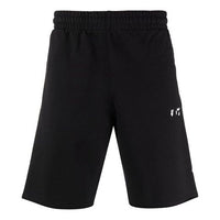 Off-White FW21 Logo Pattern Sports Shorts Version Black OMCI006F21FLE0011001