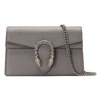 (WMNS) Gucci Dionysus Tiger Head Leather Chain Shoulder Messenger Bag Mini Gray Classic 476432-CAOGN-1293