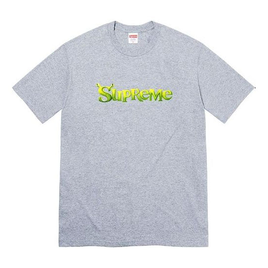 Supreme Week 1 Shrek Tee Alphabet Logo Printing Round Neck Short Sleeve Unisex SUP-FW21-138