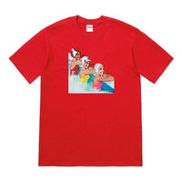 Supreme SS18 Swimmers Tee Red Printing Short Sleeve Unisex SUP-SS18-494