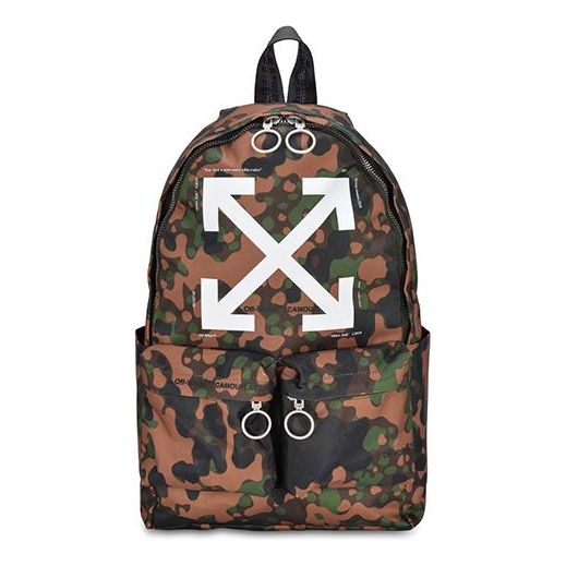 Off-White Camouflage Logo Backpacks Camouflage OMNB003S19D360249901