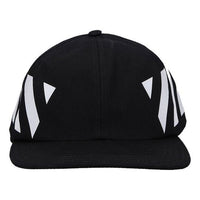 Off-White Stripe Casual Baseball Cap Black OMLB008R204000181001