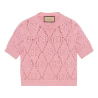 (WMNS) Gucci GG Cotton Beaded Shirt 'Pink' 691710-XKCAT-5307