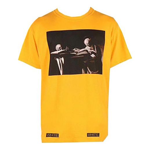 Off-White Unisex SS21 Co Virgil Ablo Ow Tee Yellow AU1001-03-04