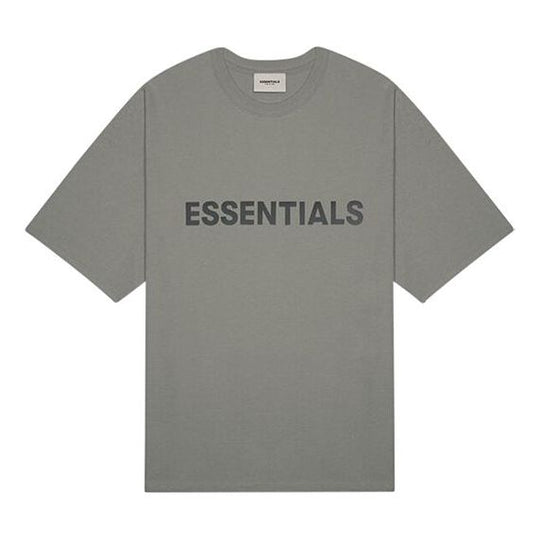 Fear of God Essentials SS20 Graphic Logo Gray Flannel/Charcoal Tee FOG-SS20-406