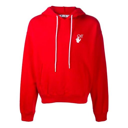 Men's Off-White Painting Arrow Pullover Red OMBB037F20FLE0022501