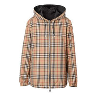 Men's Burberry Vintage Double Sided Classic Plaid Cozy Jacket Valentine's Day Beige 80270971