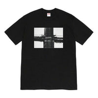 Supreme FW19 Week 17 Bridge Tee Graffiti Printing Short Sleeve Unisex Black SUP-FW19-10922