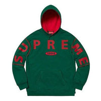 Supreme FW19 Week 1 Spread Logo Hooded Sweatshirt 'Green' SUP-FW19-040