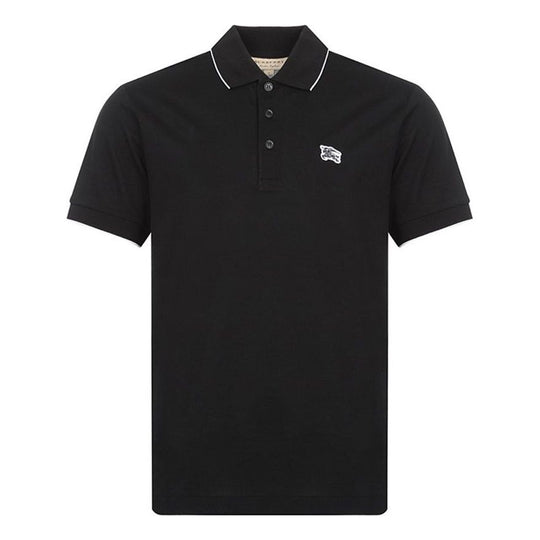 Men's Burberry Short Sleeve Polo Shirt Black 80083281