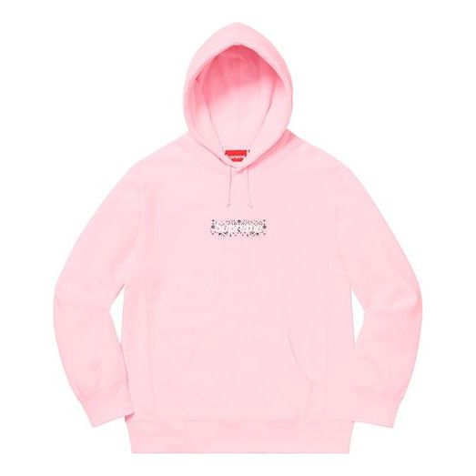 Supreme 19FW Bandana Box Hoodie 'Pink' SUP-FW19-10831