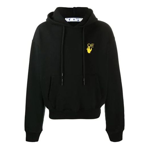 Men's Off-White Logo Printing Black OMBB037F20FLE0031016
