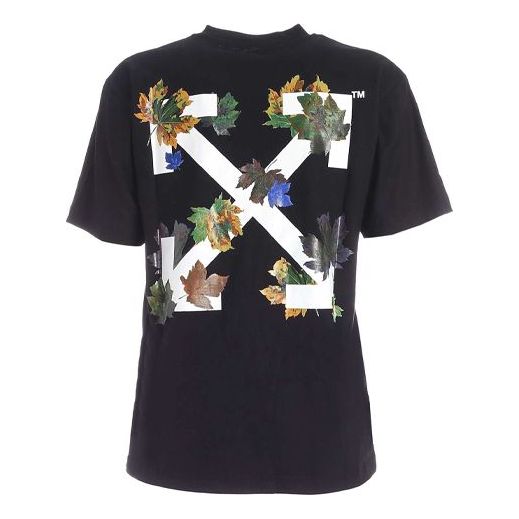 (WMNS) Off-White Arrow Printing Short Sleeve Black OWAA049E20JER0141001