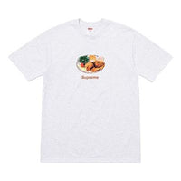 Supreme SS18 Chicken Dinner Tee Ash Grey Printing Short Sleeve Unisex Gray SUP-SS18-0121