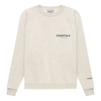 Fear of God Essentials FW21 Pullover Crewneck Light Heather Oatmeal FOG-FW21-173