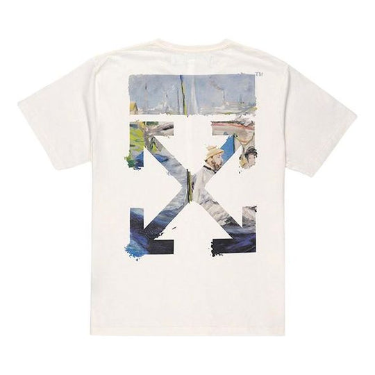 Off-White Painting Arrow Cotton Short Sleeve White OMAA038G20JER0060110