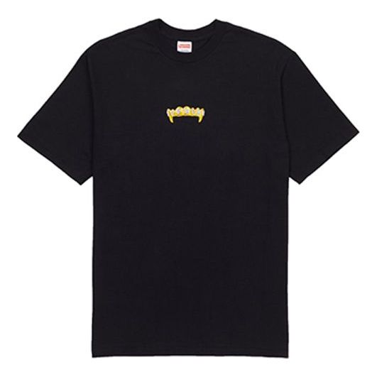 Supreme SS19 Fronts Tee Black Short Sleeve Round Neck Unisex SUP SS19 SneakerSouqq